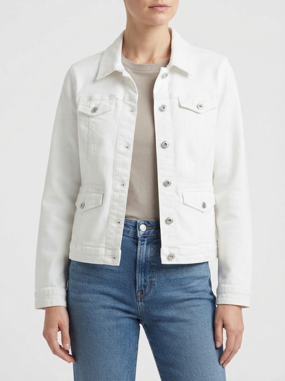 White Denim Jacket